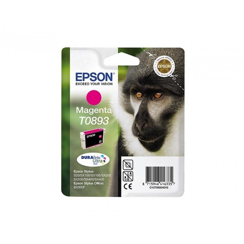 EPSON T0893 / COLOR MAGENTA / CARTUCHO DE TINTA ORIGINAL / C13T08934011