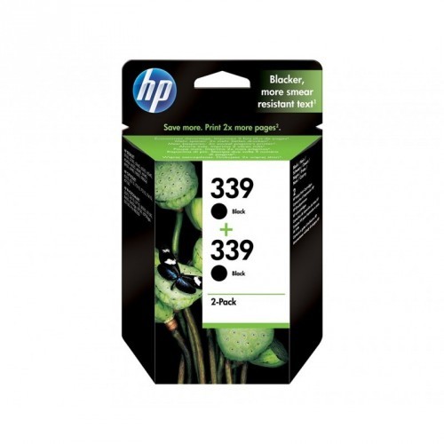 HP 339 / COLOR NEGRO / MULTIPACK / 2 CARTUCHOS DE TINTA ORIGINALES / C9504EE