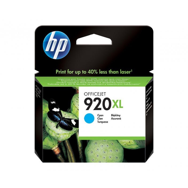 HP 920XL / COLOR CYAN / CARTUCHO DE TINTA ORIGINAL / CD972AE