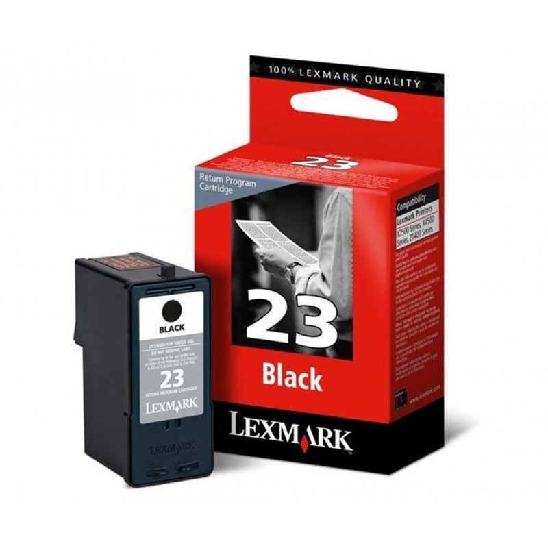 LEXMARK 23 / COLOR NEGRO / CARTUCHO DE TINTA ORIGINAL / 18C1523E