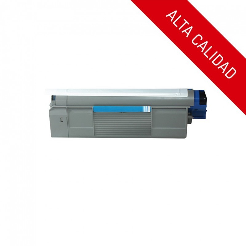 ALTA CALIDAD / OKI C5650 / C5750 / COLOR CYAN / TÓNER COMPATIBLE / 43872307