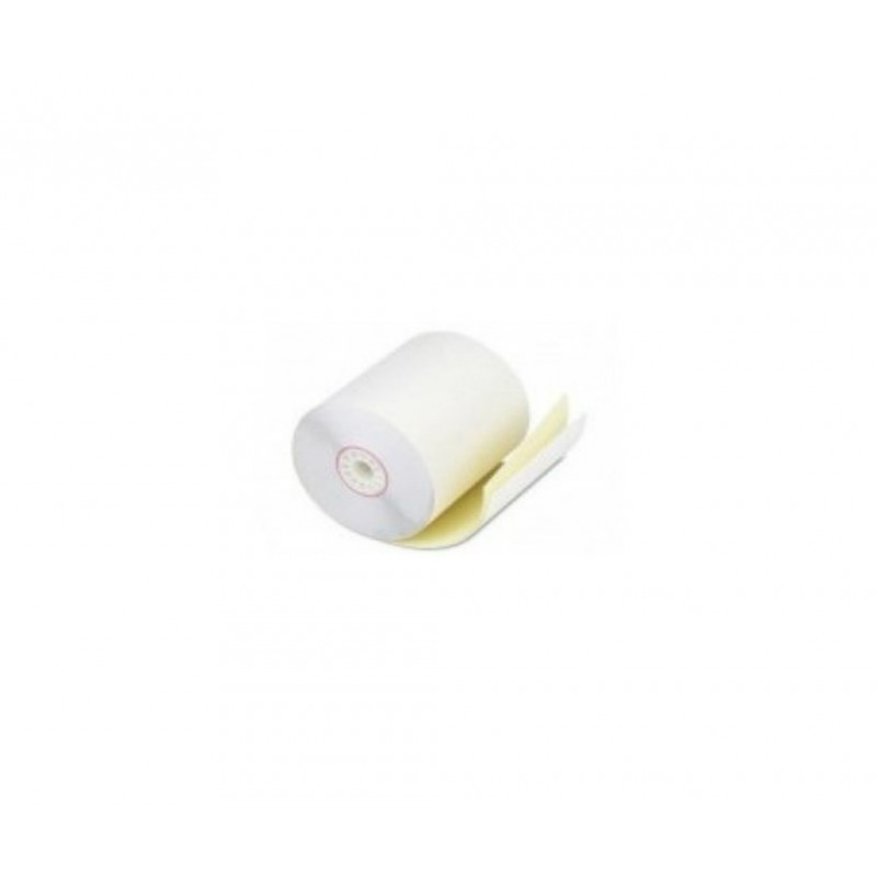 Rollo de Papel Autocopia / 75 X 65 mm / Color Blanco / 56-57 gramos / 10 Rollos